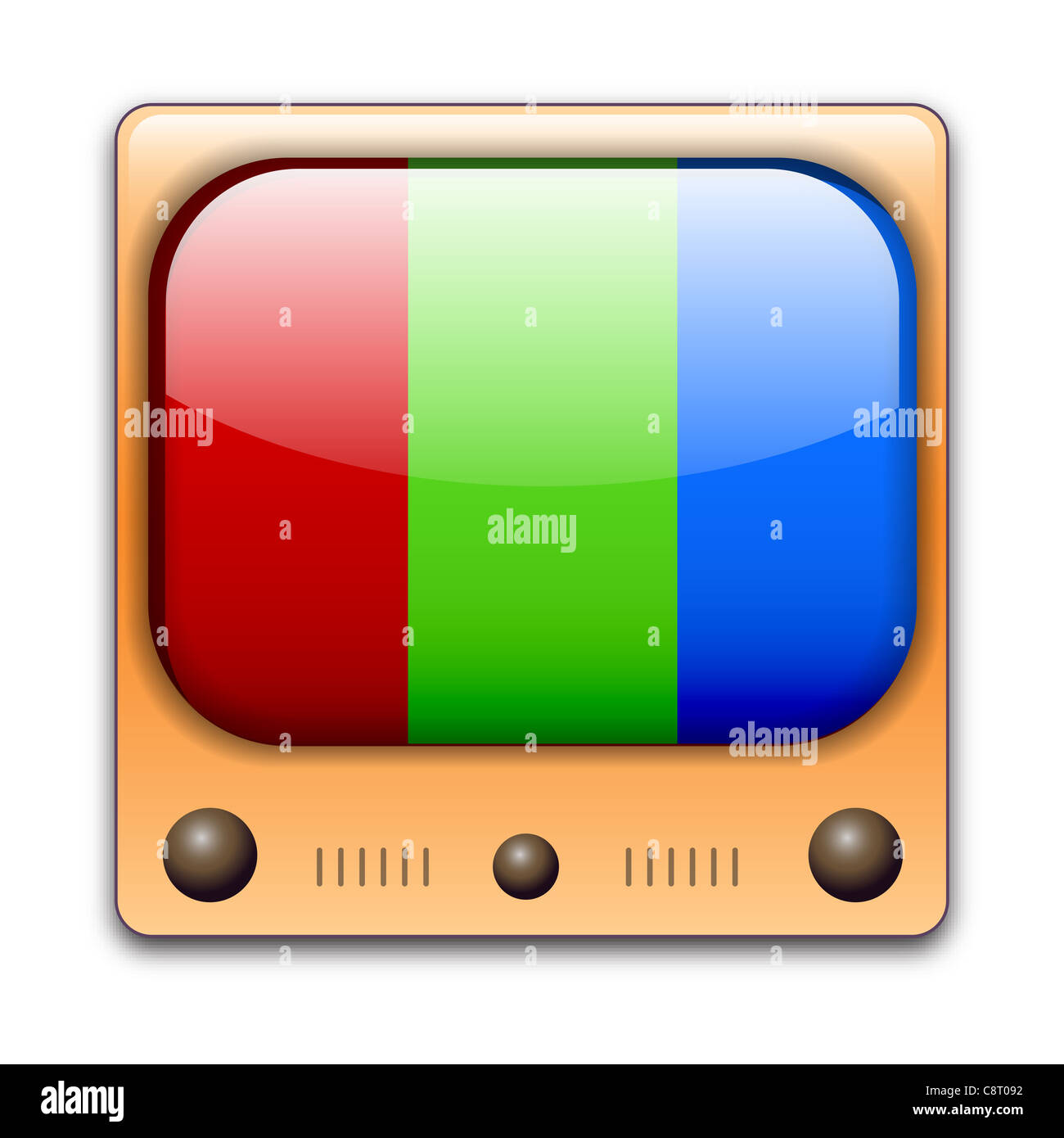 Illustration of television screen Stock Photo Alamy