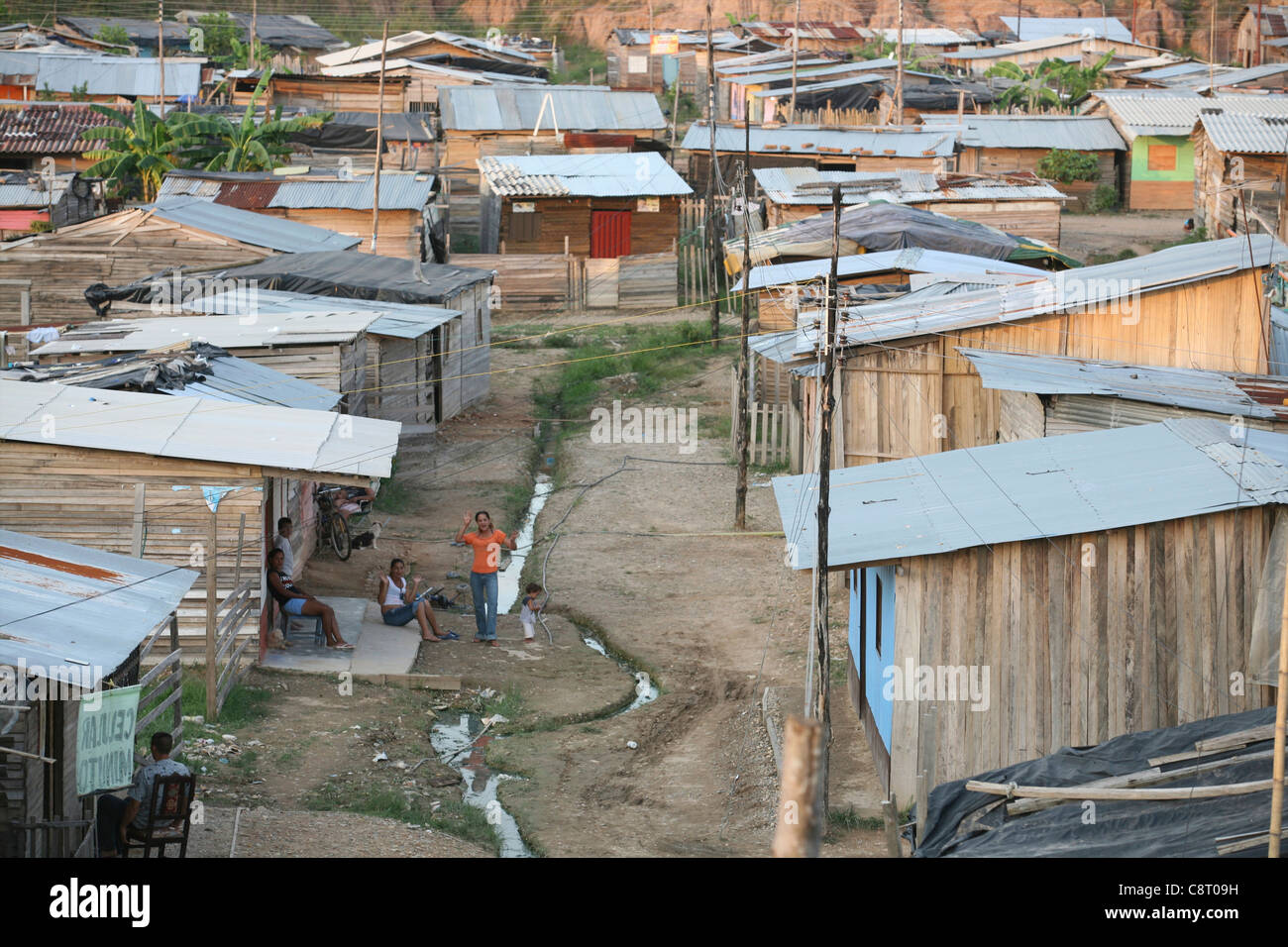 life in a slum, colombia Stock Photo Alamy