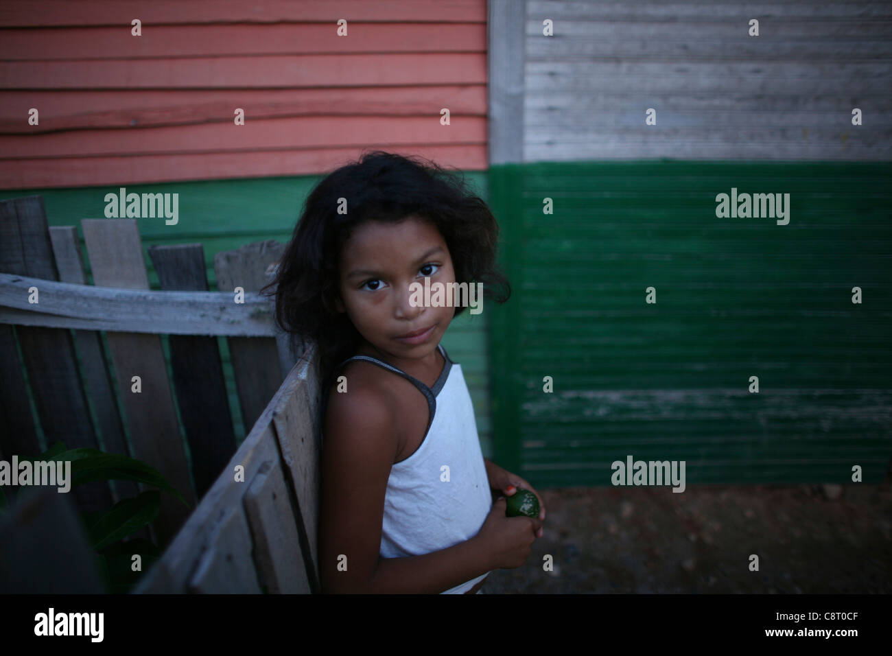 life in a slum, colombia Stock Photo