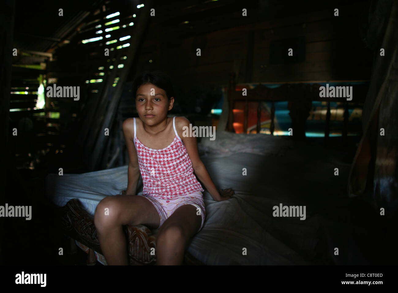 life in a slum, colombia Stock Photo