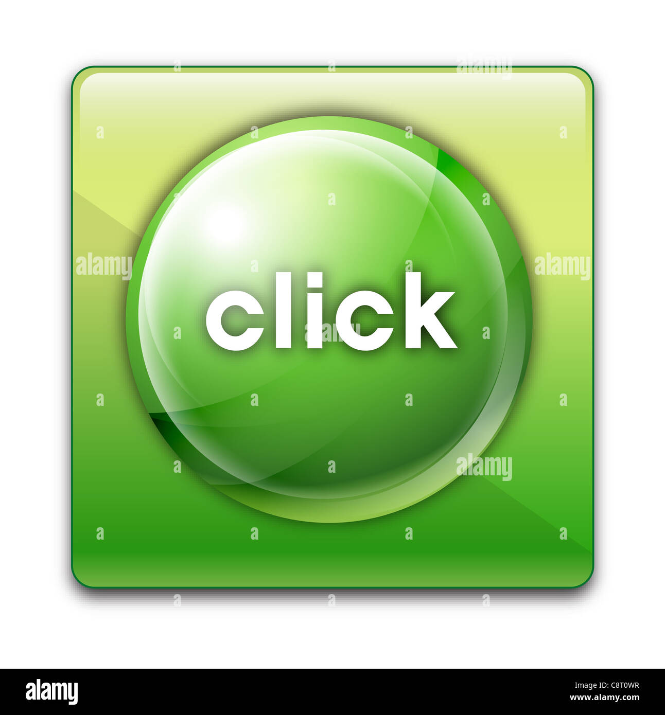 Green square click hi-res stock photography and images - Alamy