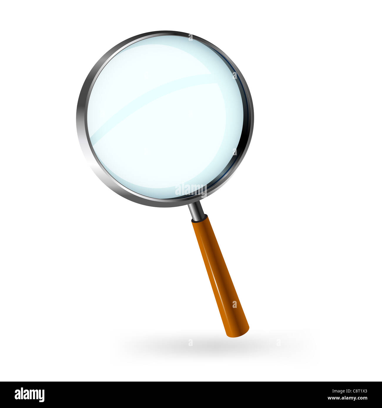 Illustration of magnifying glass Stock Photo Alamy