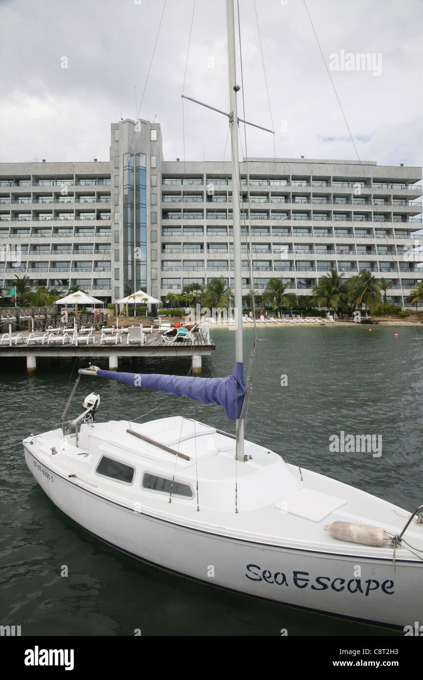 hotel on San Andres Island, Colombia Stock Photo