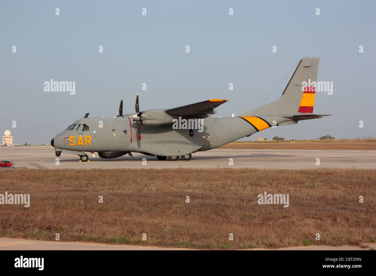 Spanish Air Force CASA CN-235 search and rescue (SAR) aircraft Stock Photo