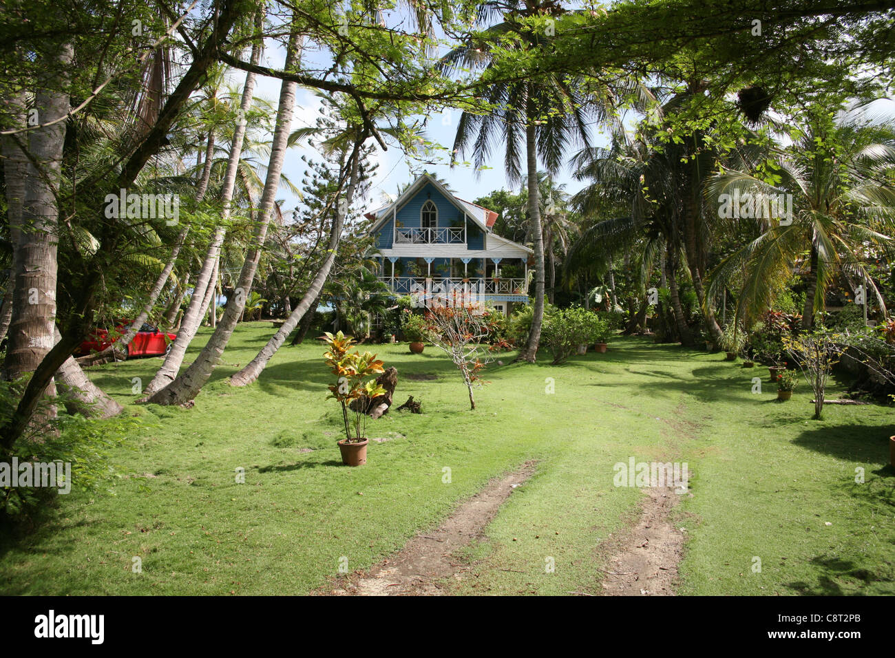 houses on San Andres, Colombia Stock Photo Alamy