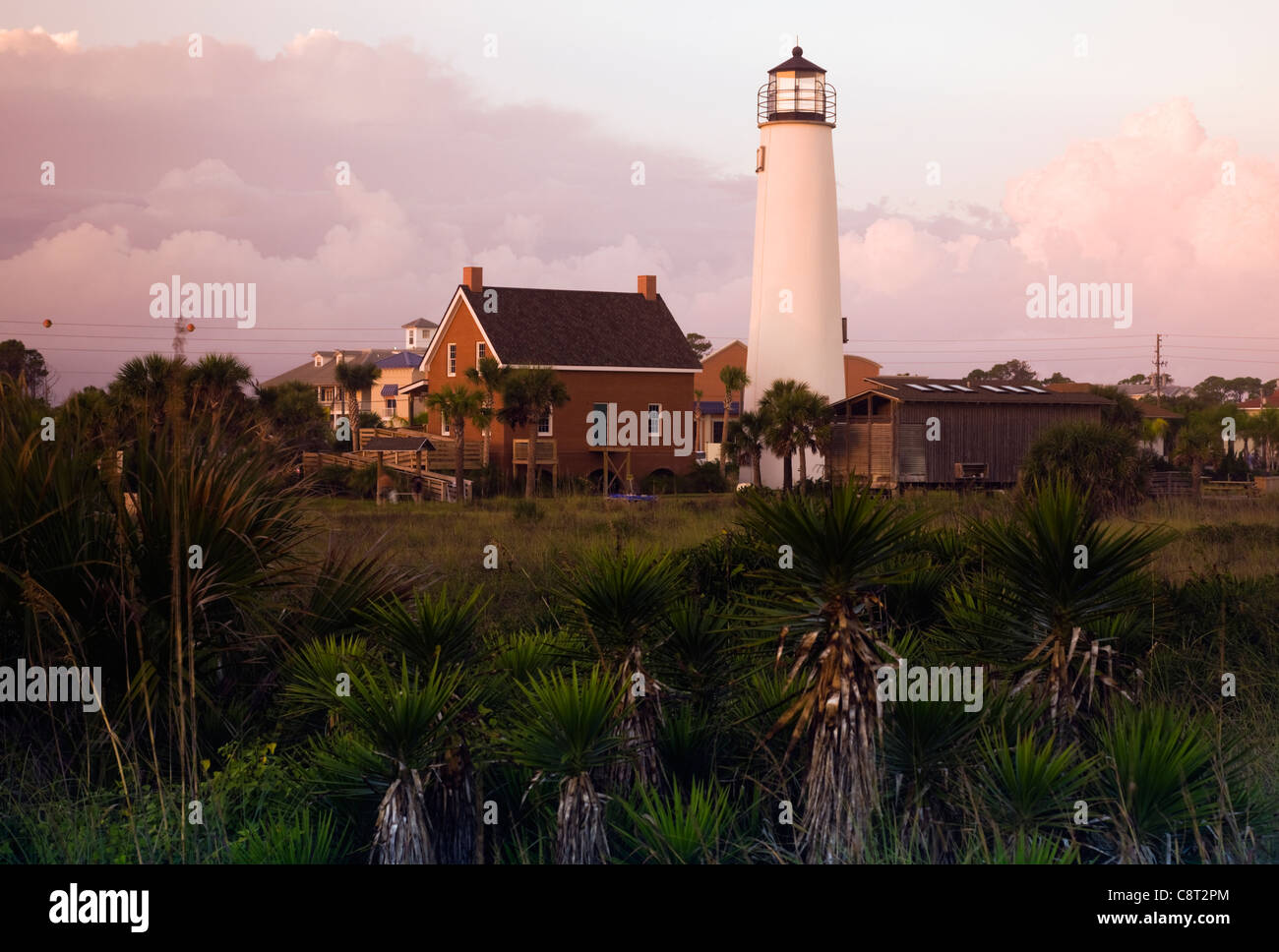Lighthouse at Cape St. Florida Stock Photo Alamy