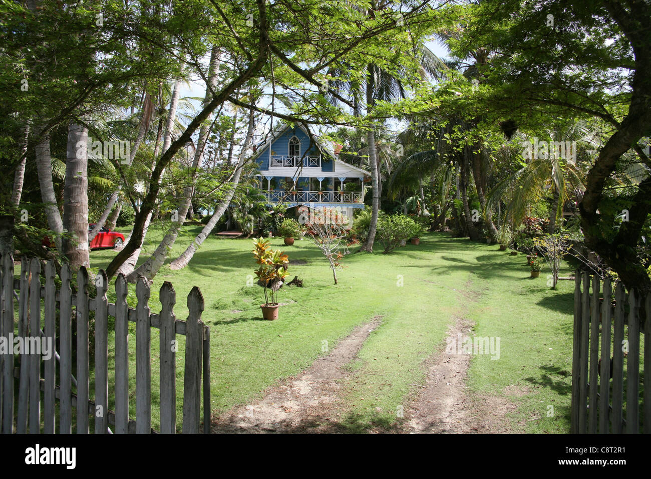houses on San Andres, Colombia Stock Photo Alamy