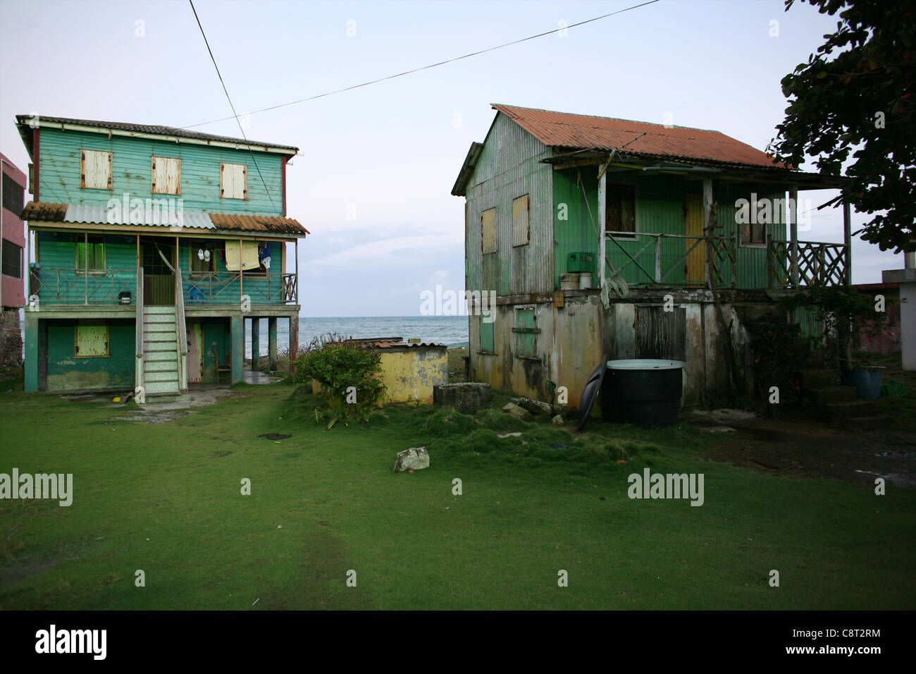 houses on San Andres, Colombia Stock Photo Alamy