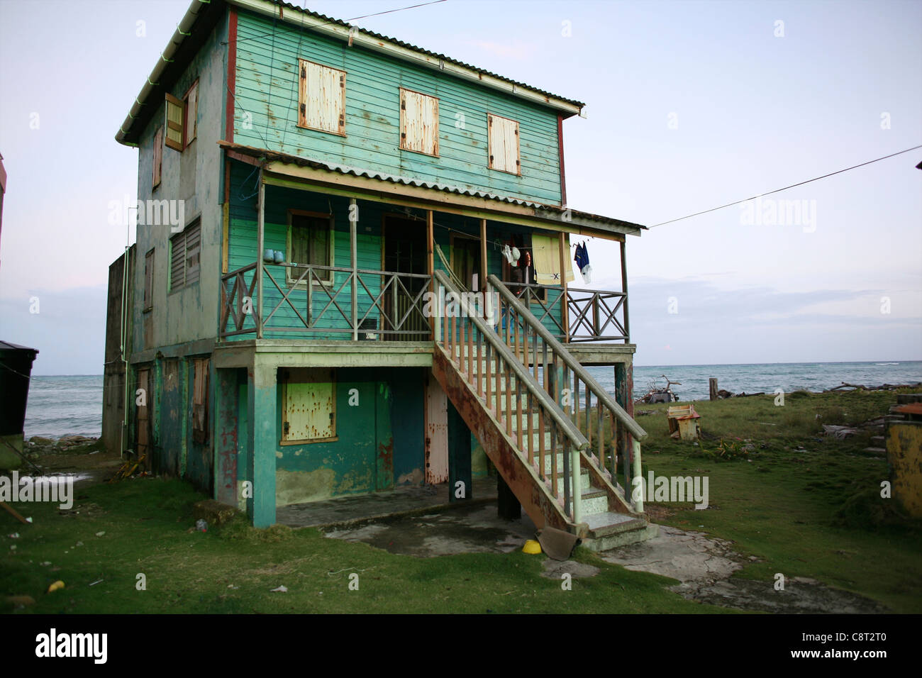 houses on San Andres, Colombia Stock Photo Alamy