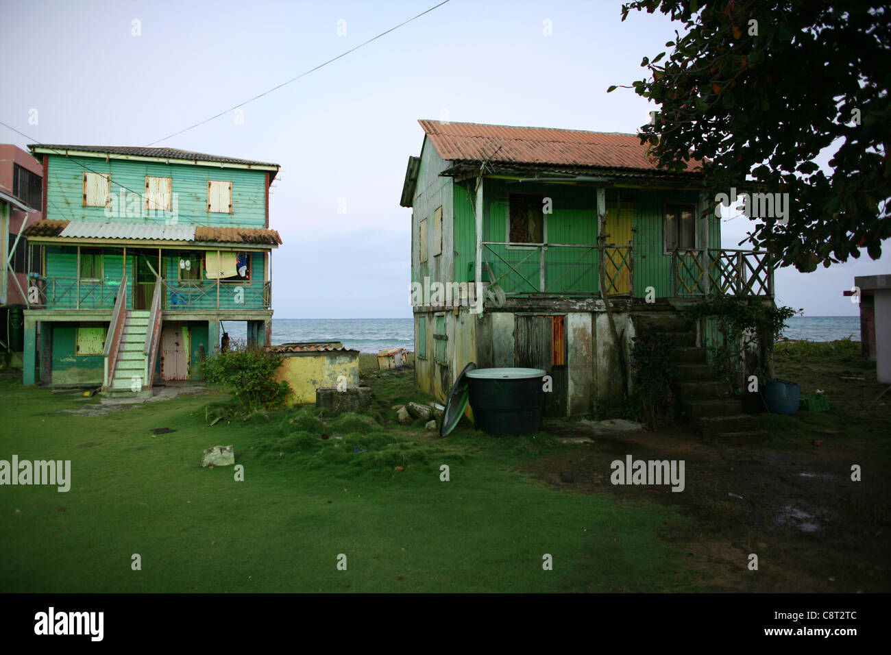 houses on San Andres, Colombia Stock Photo Alamy