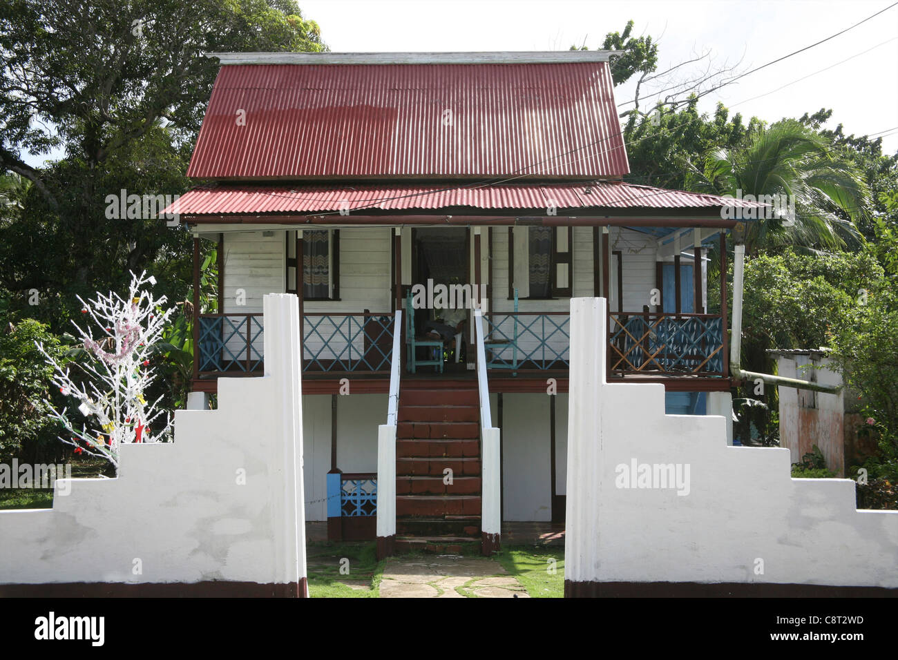 houses on San Andres, Colombia Stock Photo Alamy