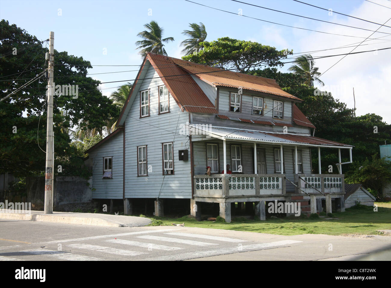houses on San Andres, Colombia Stock Photo Alamy
