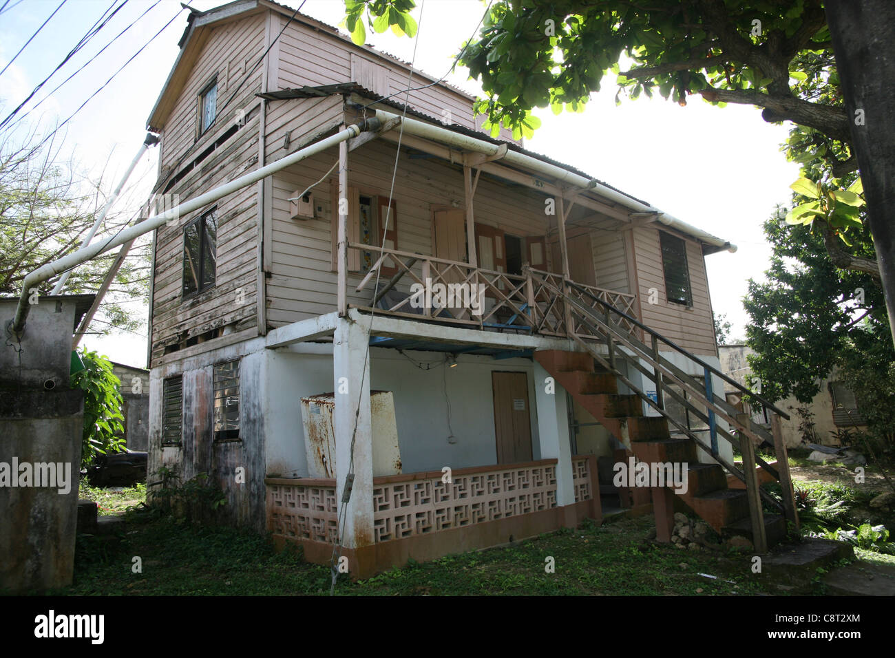 houses on San Andres, Colombia Stock Photo Alamy