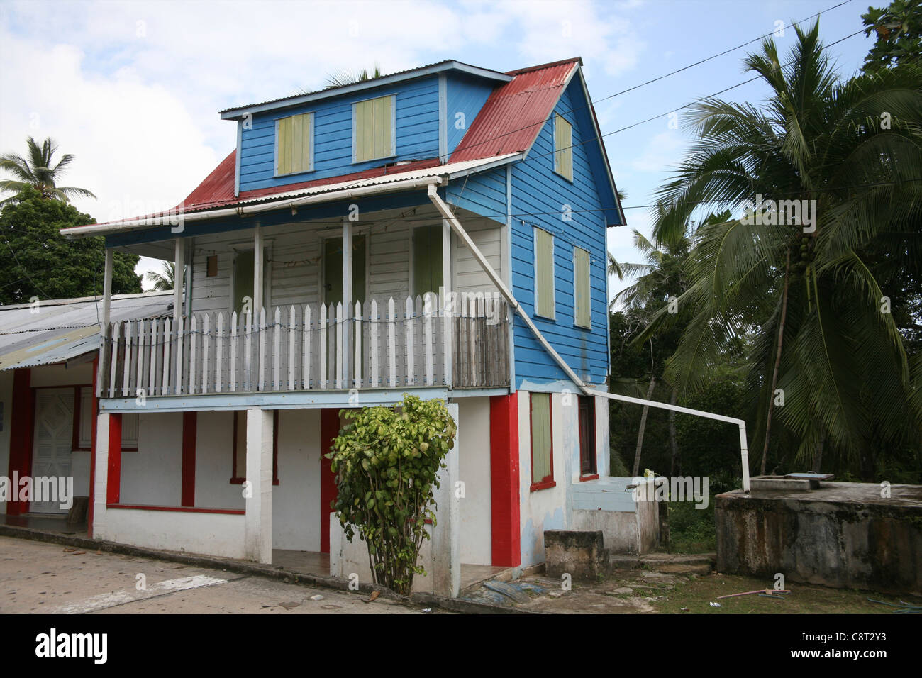 houses on San Andres, Colombia Stock Photo Alamy
