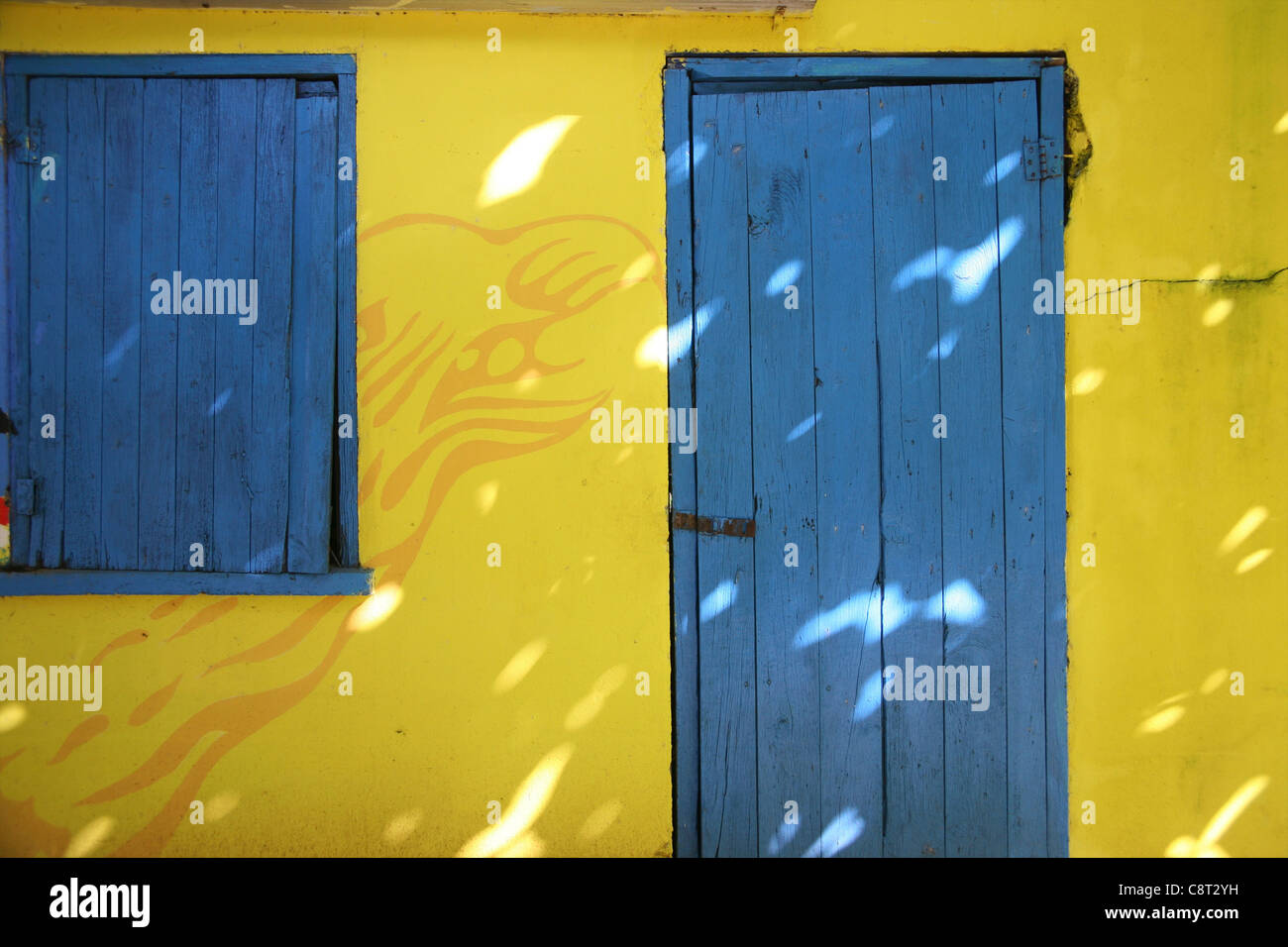 houses on San Andres, Colombia Stock Photo Alamy