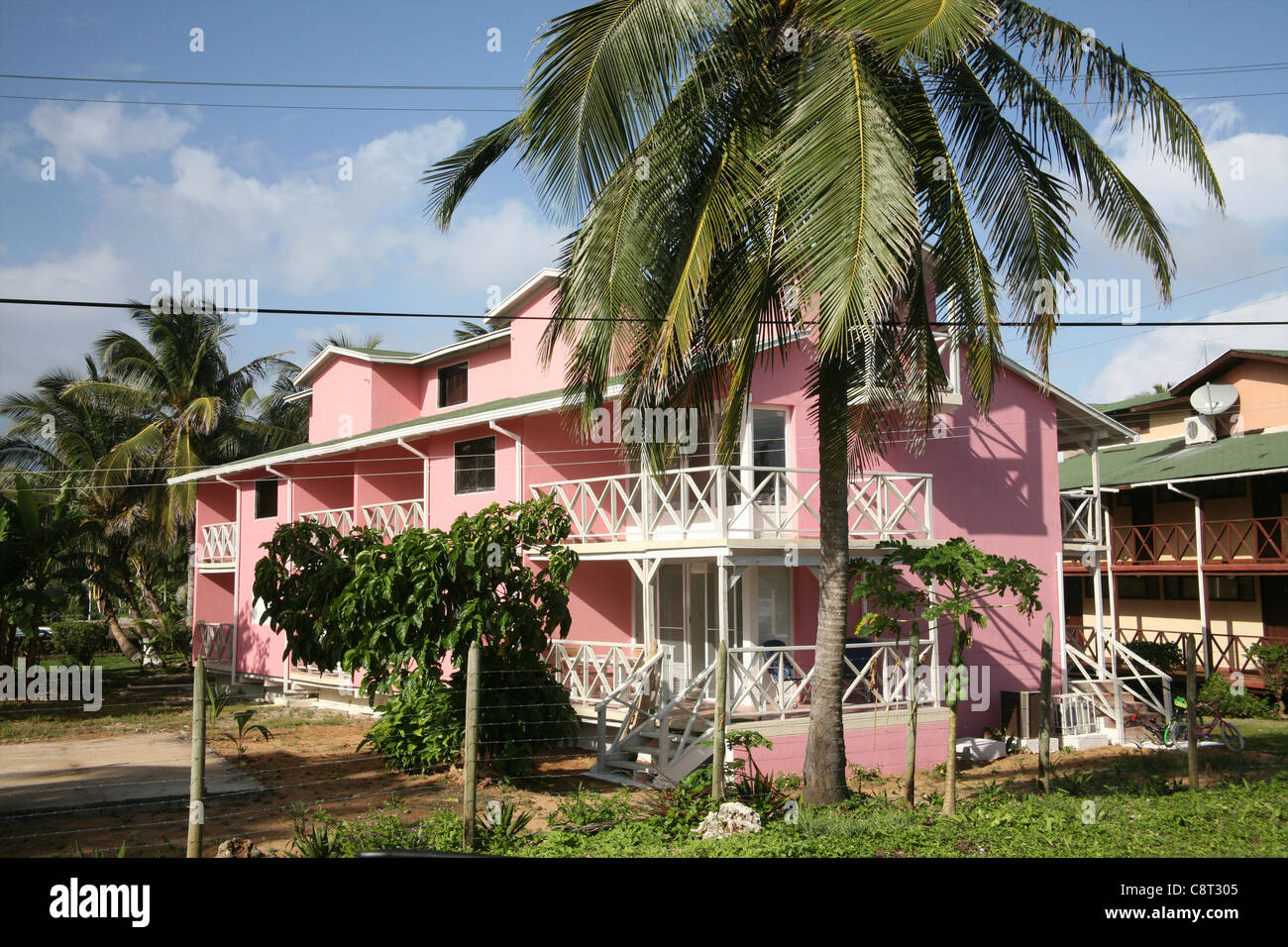 houses on San Andres, Colombia Stock Photo Alamy