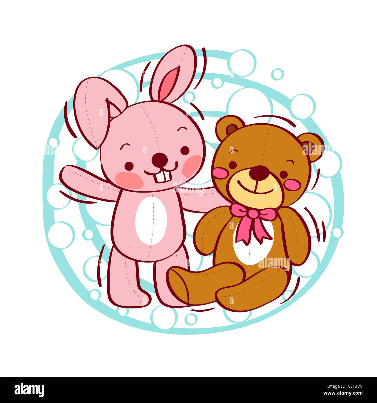 Illustration of soft toys Stock Photo Alamy
