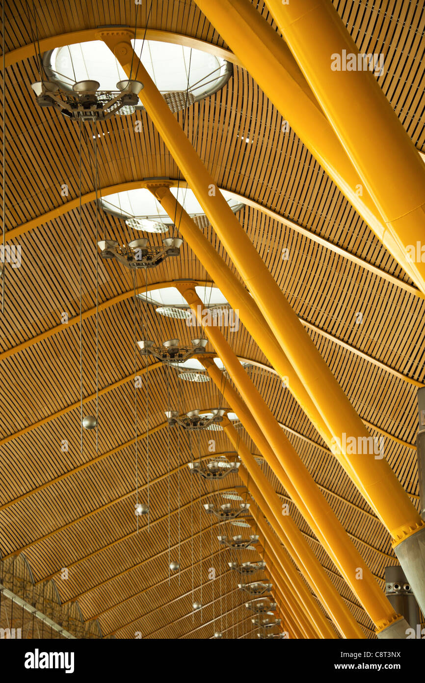 Modern Baraja Airport in Madrid, Spain Stock Photo