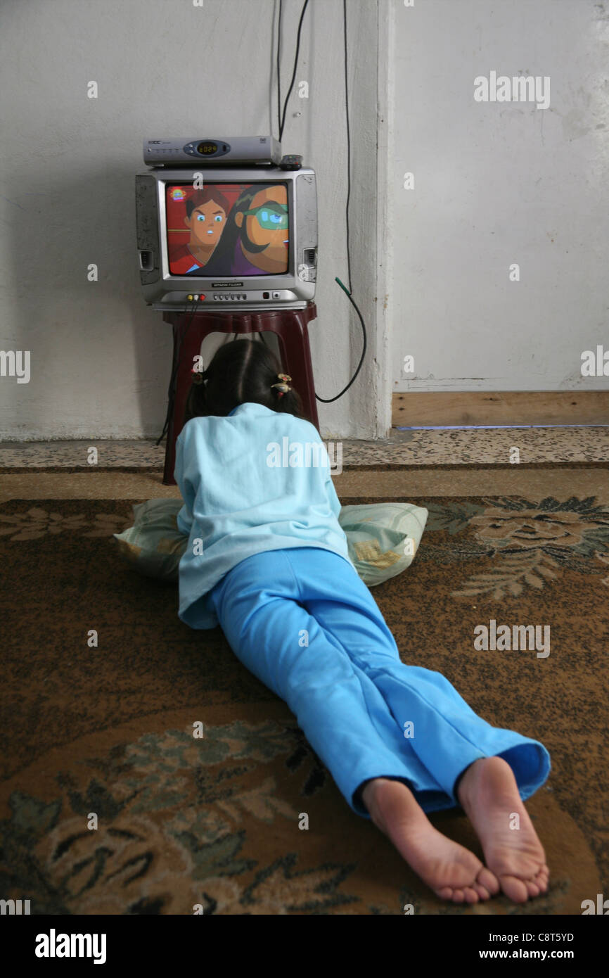 Refugee girl from Iraq in Amman, Jordan Stock Photo