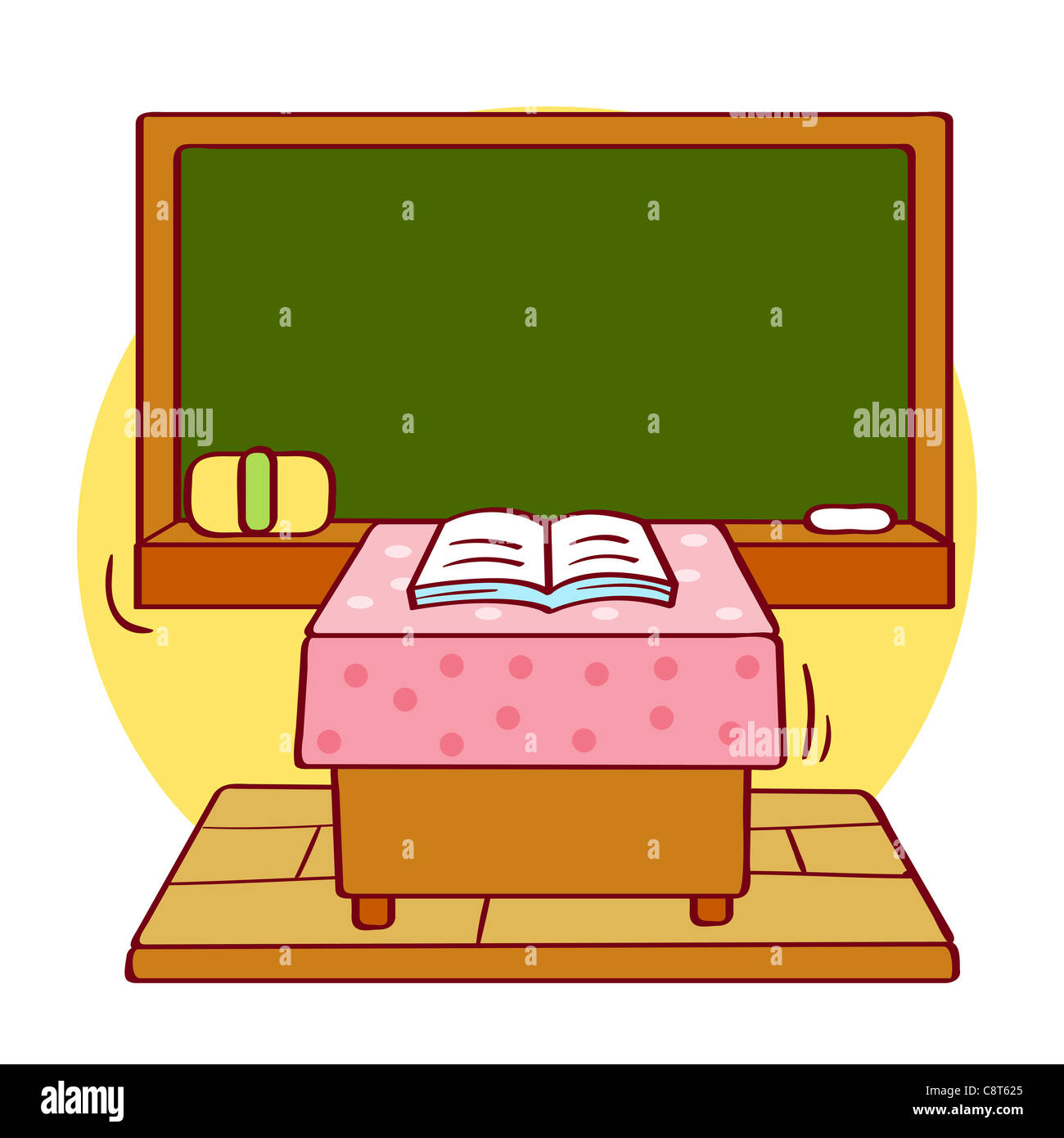 Illustration of classroom Stock Photo
