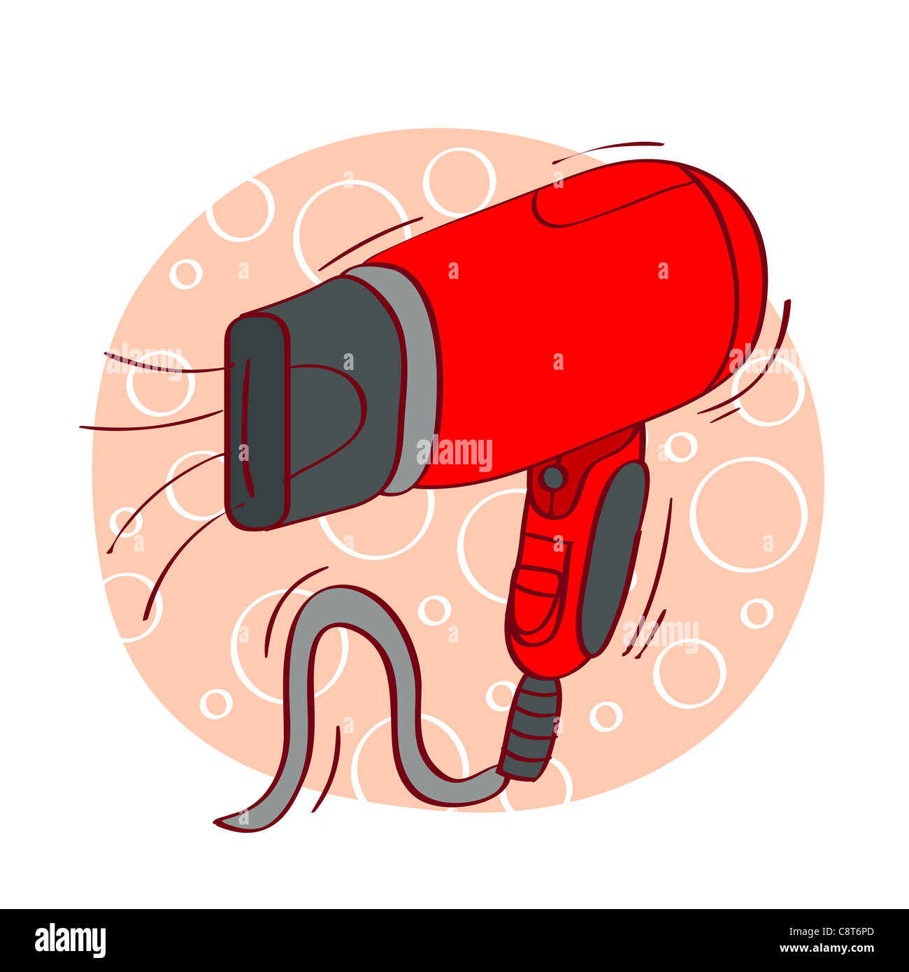 Illustration of blow dryer Stock Photo Alamy