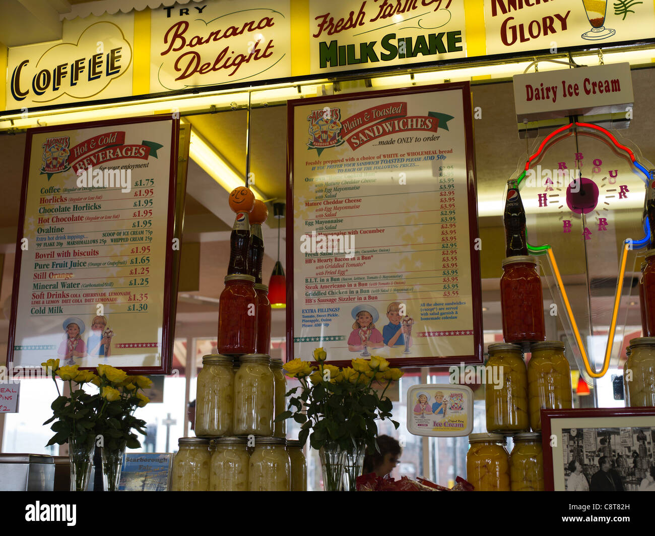 Harbour bar ice cream scarborough hires stock photography and images