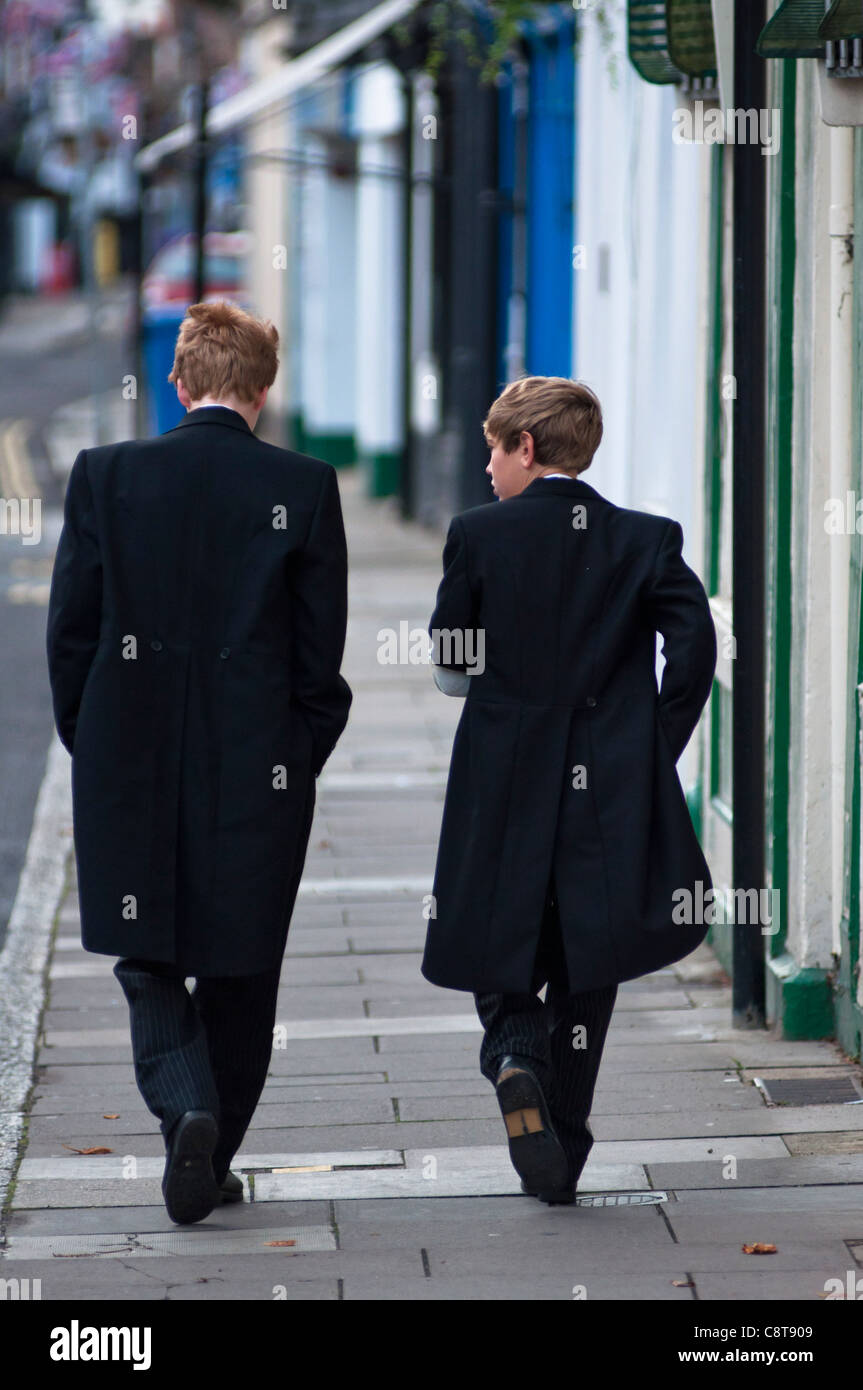 Eton school boys. Stock Photo