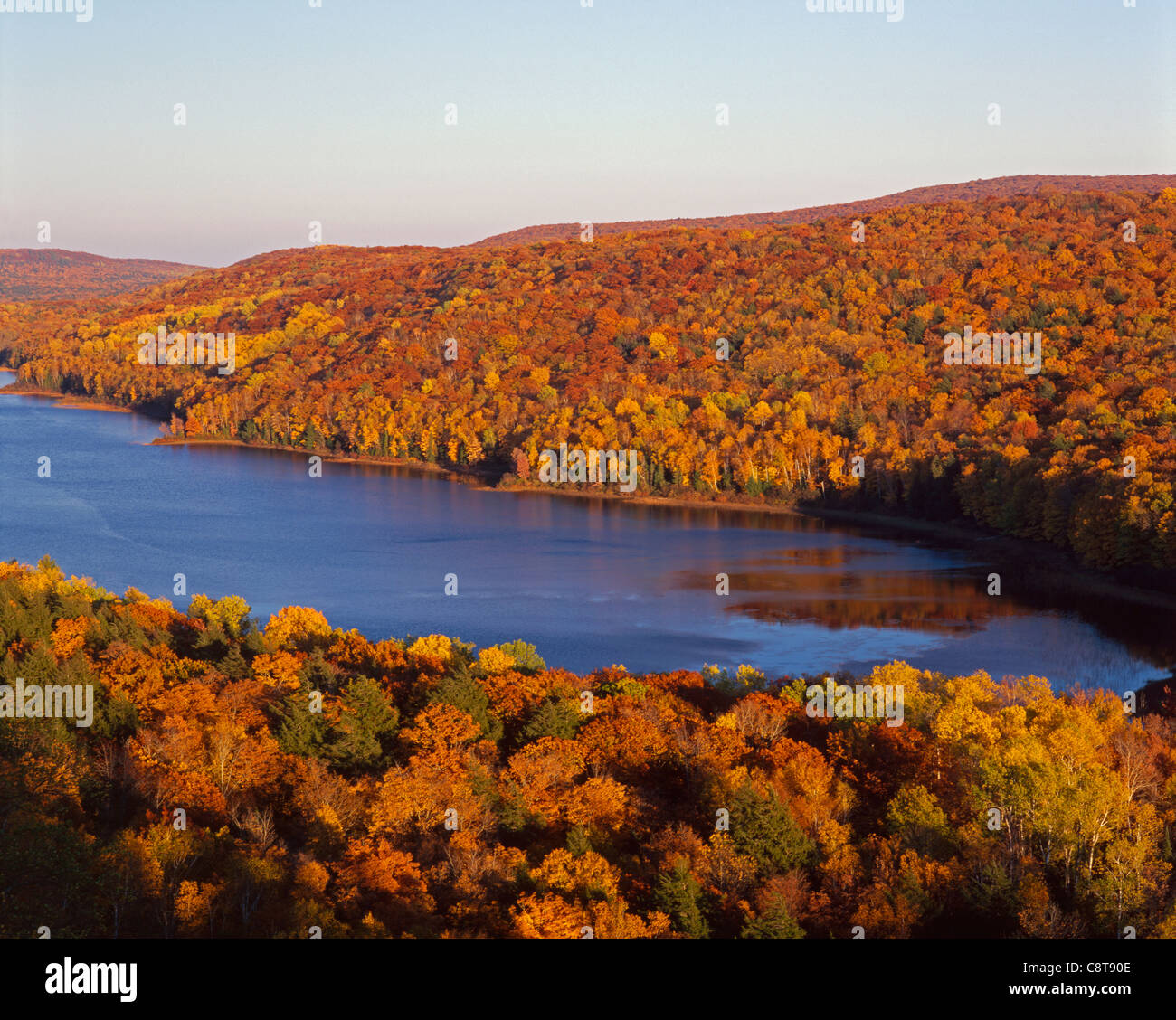 Fall color porcupine mountains state park hires stock photography and