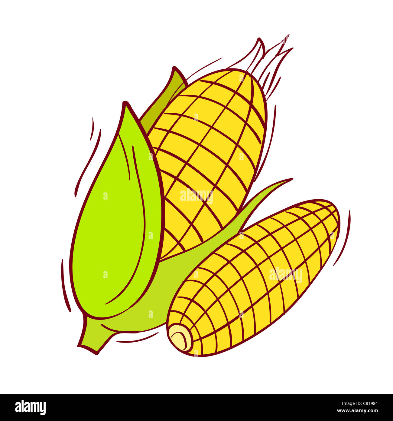 Вектор мульт кукуруза