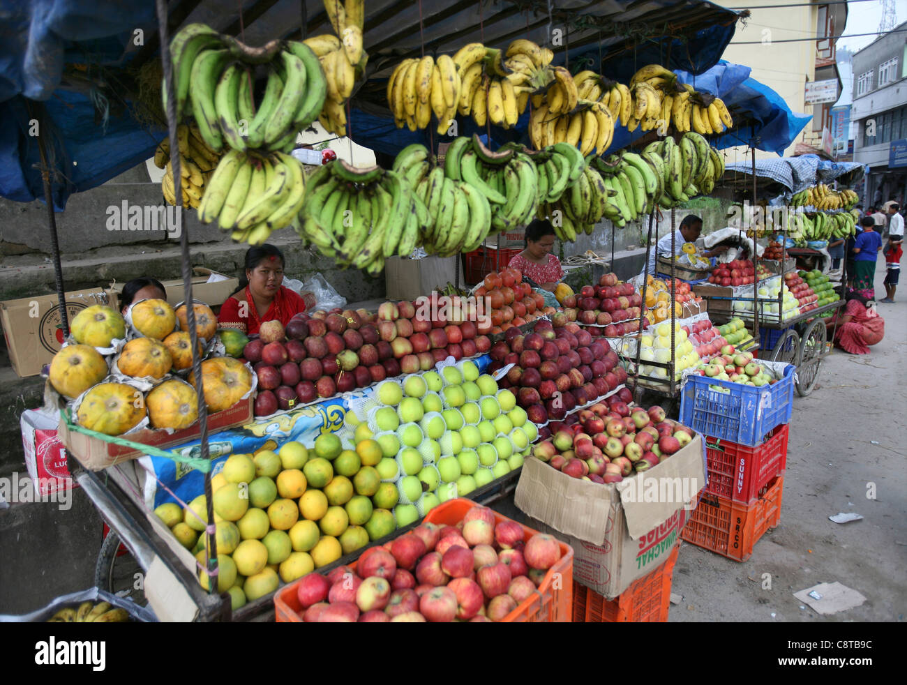 fruit market in Kathmandu, Nepal Stock Photo - Alamy