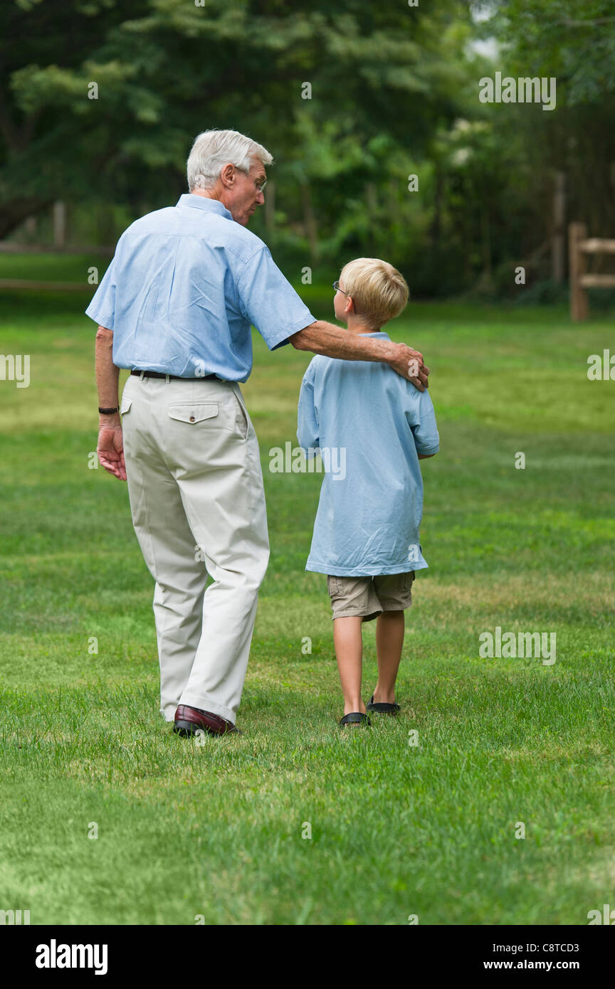Walking with grandpa hires stock photography and images Alamy