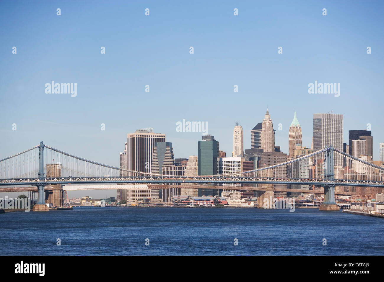 USA, New York State, New York City, Manhattan, Williamsburg Bridge Stock Photo