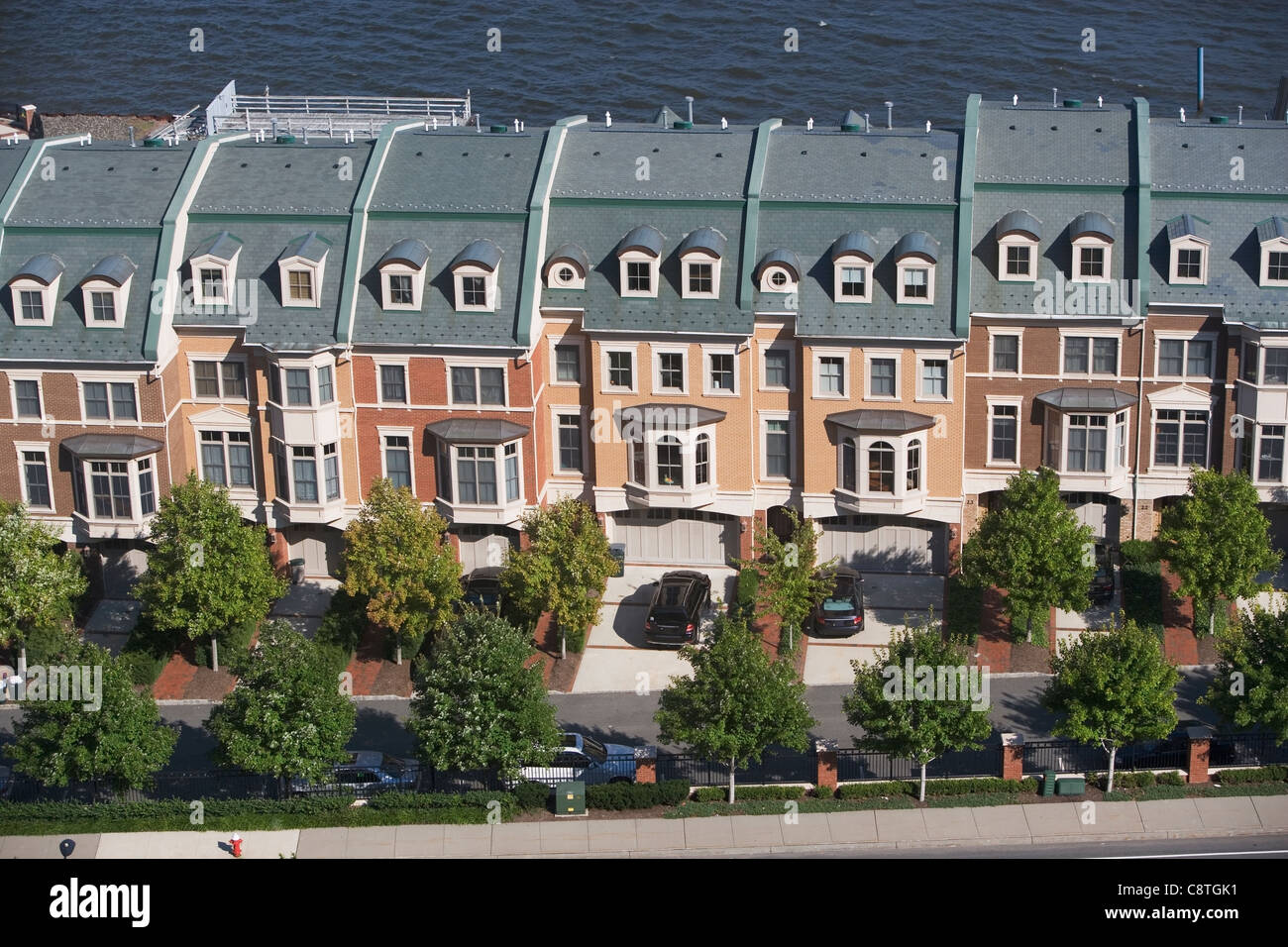 USA, New Jersey, Weehawken, Suburban houses Stock Photo Alamy