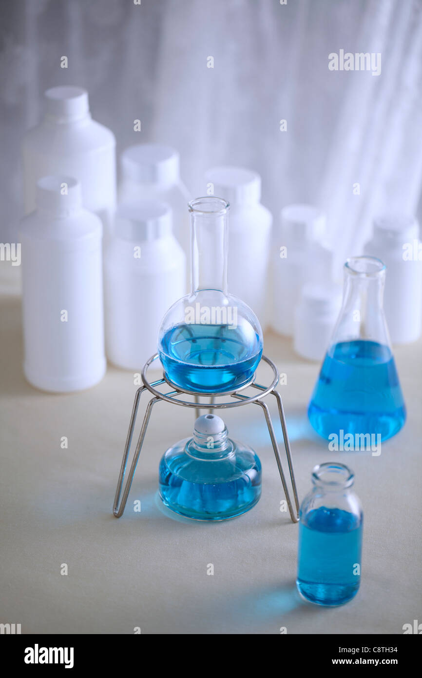 Spirit Lamp With Stand And Glassware Stock Photo Alamy