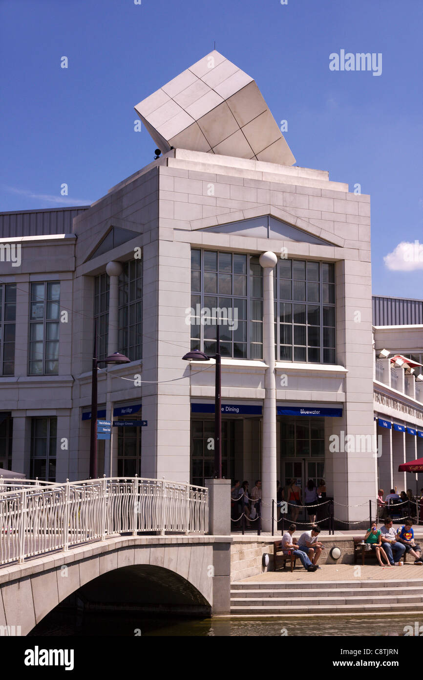 Modern architecture at Bluewater shopping centre, Greenhithe, Kent, England, UK Stock Photo