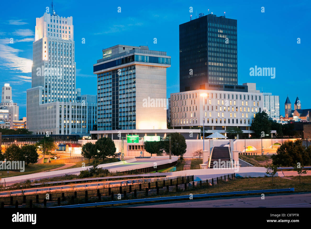 USA, Ohio, Akron, Skyline Stock Photo Alamy