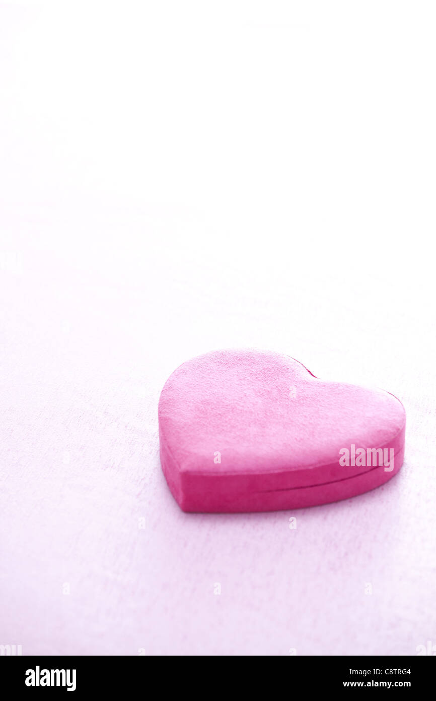 Heart Shaped Gift Box On White Background Stock Photo - Alamy