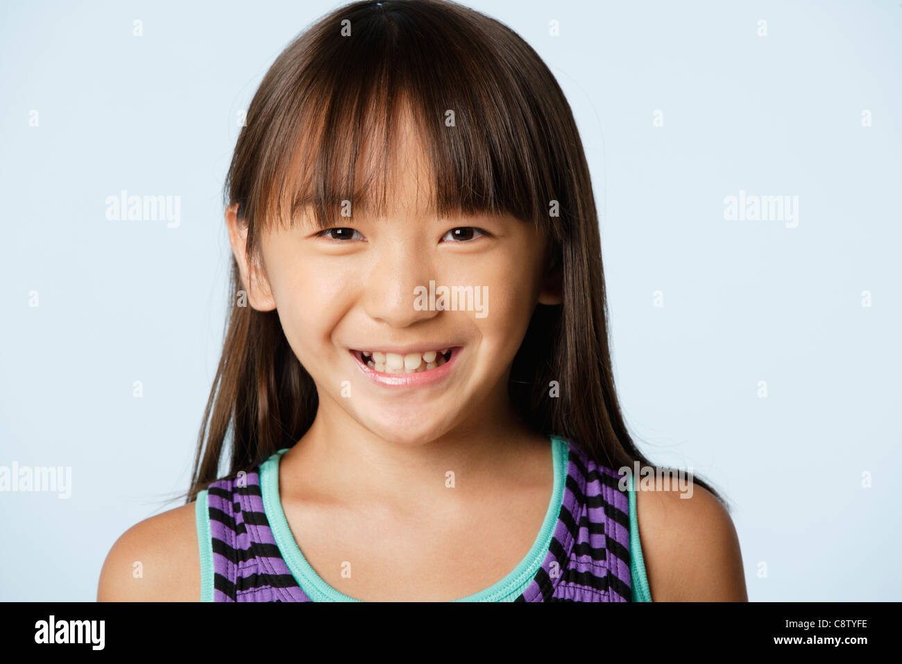 Studio portrait of girl Stock Photo - Alamy