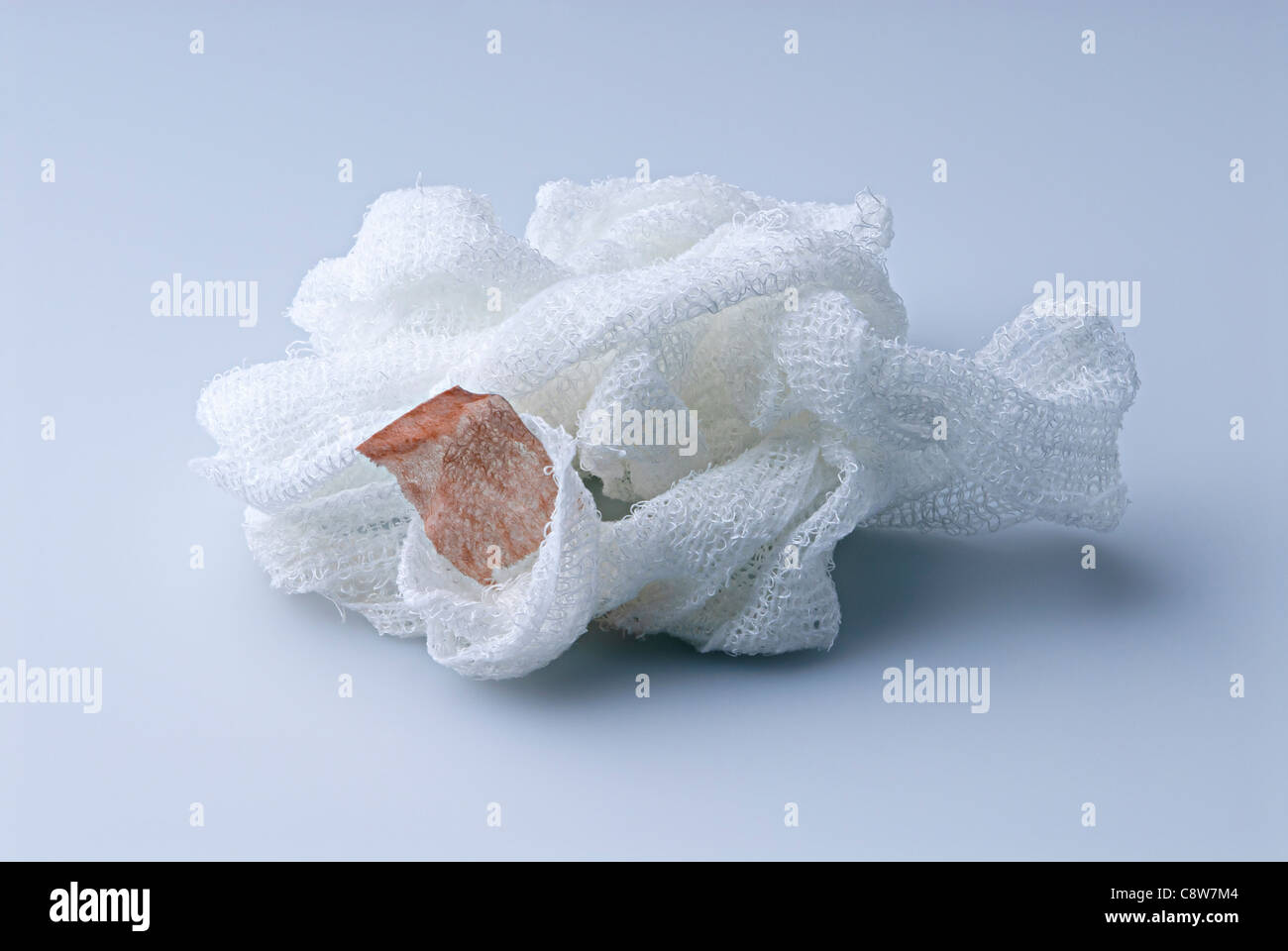 Gauze bandage with bandaid Stock Photo Alamy