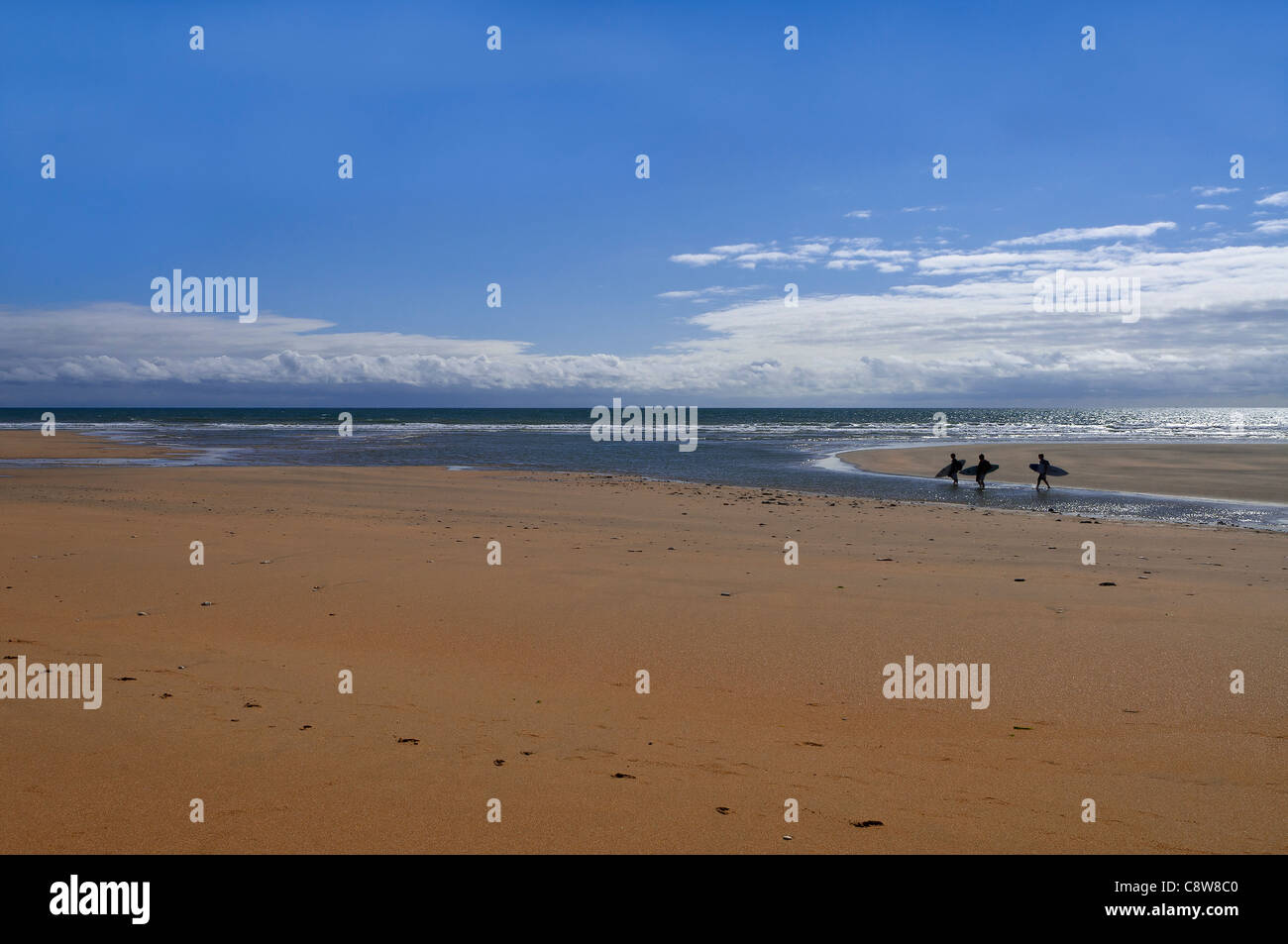 Sand beach, Atlantic Coast, France Stock Photo