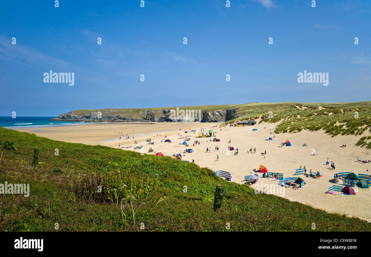 Holywell Bay, Cornwall, UK Stock Photo Alamy