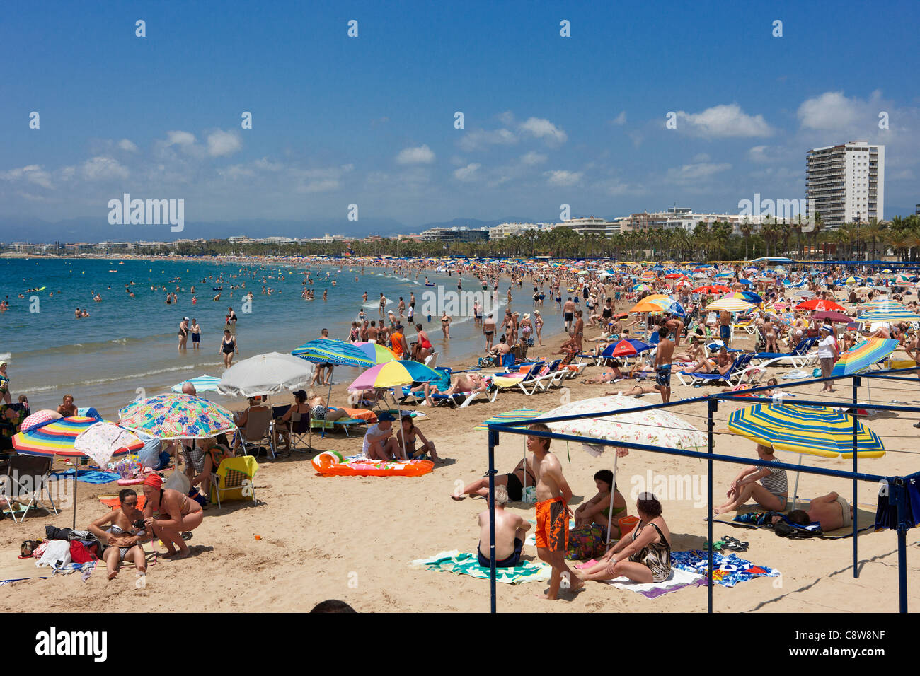 Llevant beach. Salou, Catalonia, Spain Stock Photo - Alamy