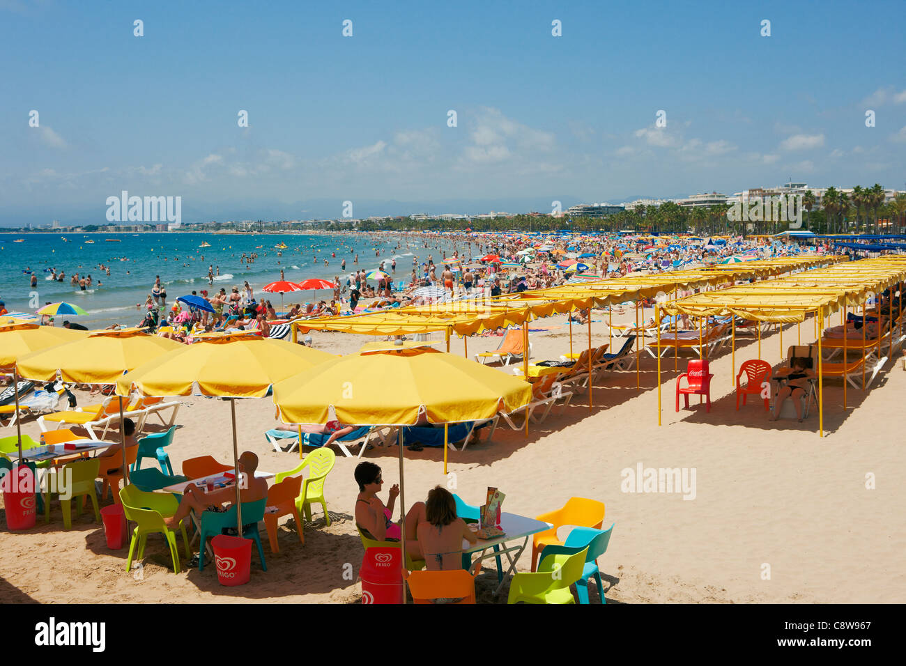 Llevant beach. Salou, Catalonia, Spain Stock Photo - Alamy
