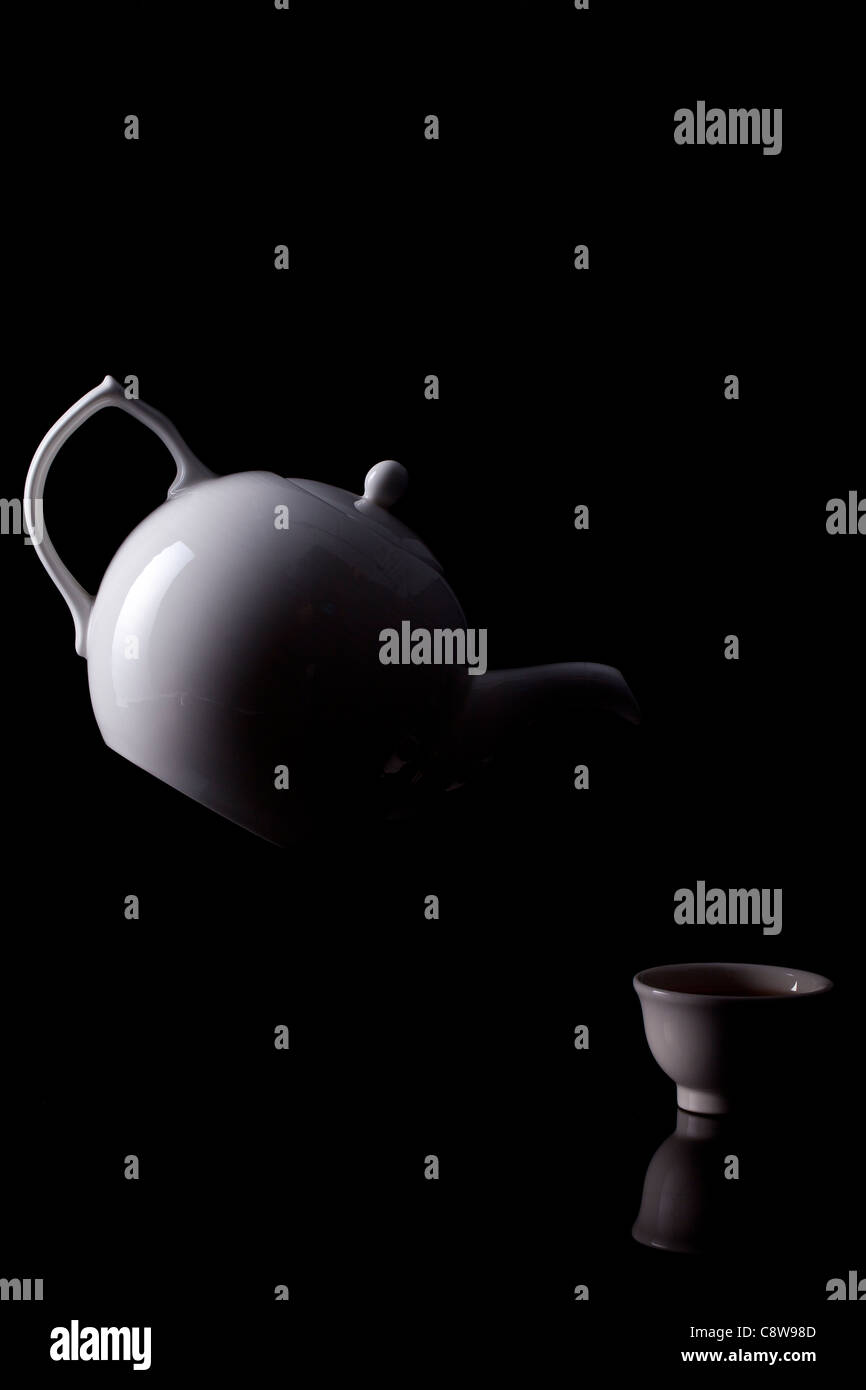 Teapot With Cup Stock Photo Alamy