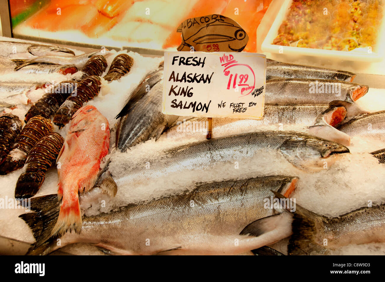 Seattle Pike Place Fish Monger Farmers Market Washington State United