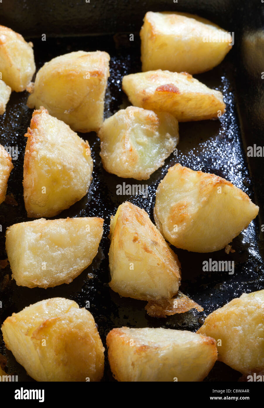 Roast potatoes Stock Photo