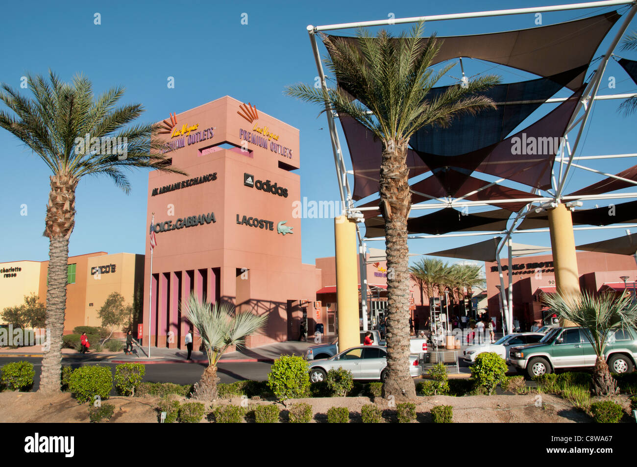 Las Vegas Premium Outlets Shopping Center Shopping Mall United States Nevada Stock Photo