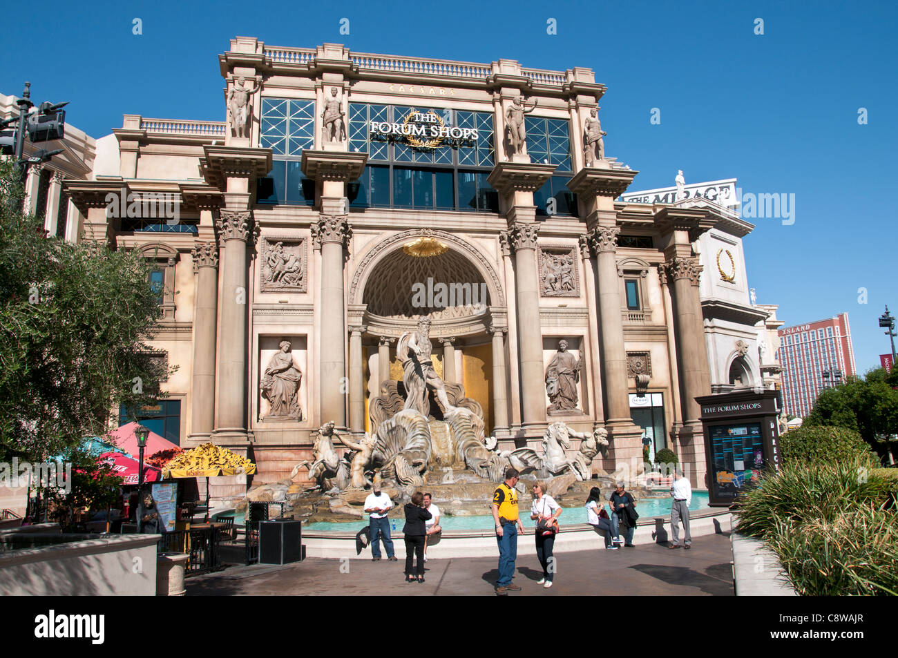 Trevi Fountain copy Ceasars Palace Las Vegas gambling capital of the World United States Nevada