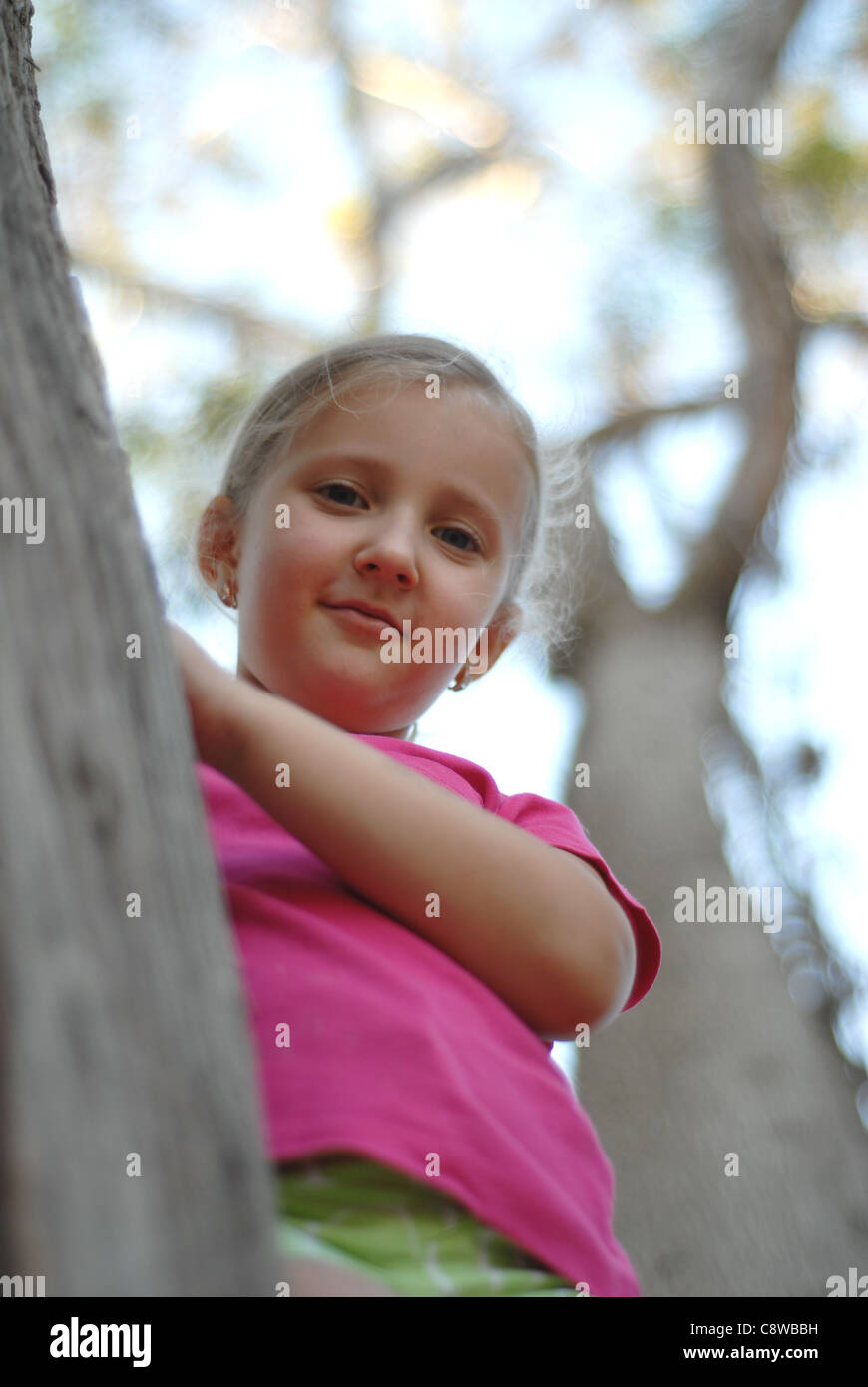 baby background blond child children girl poses woman young nice Stock Photo