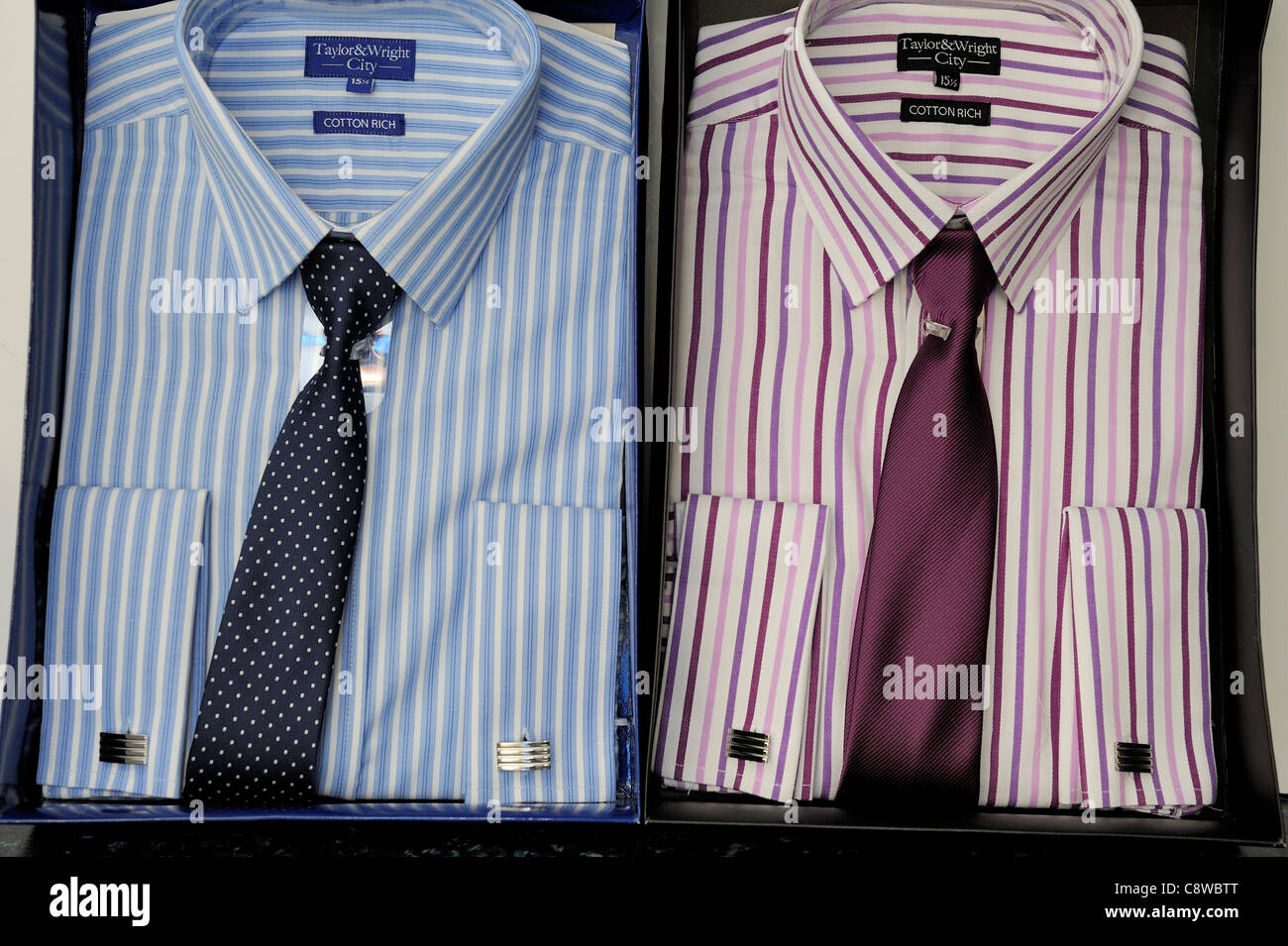 boxed shirts and ties